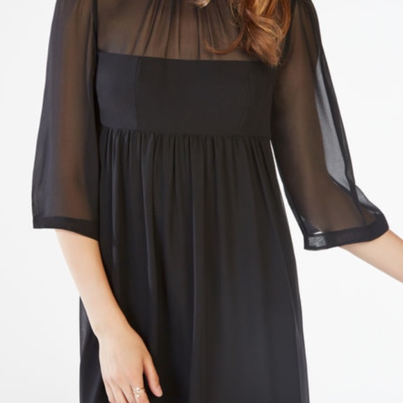 BCBG BLACK Morgan Silk Chiffon Dress - Picture 4 of 4